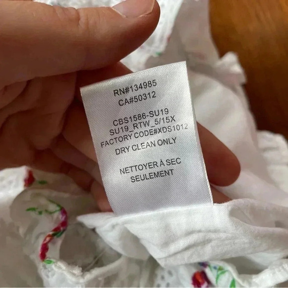 For Love and Lemons Tarte Eyelet White Floral Shorts Ruched High Waist Small - Picture 9 of 12